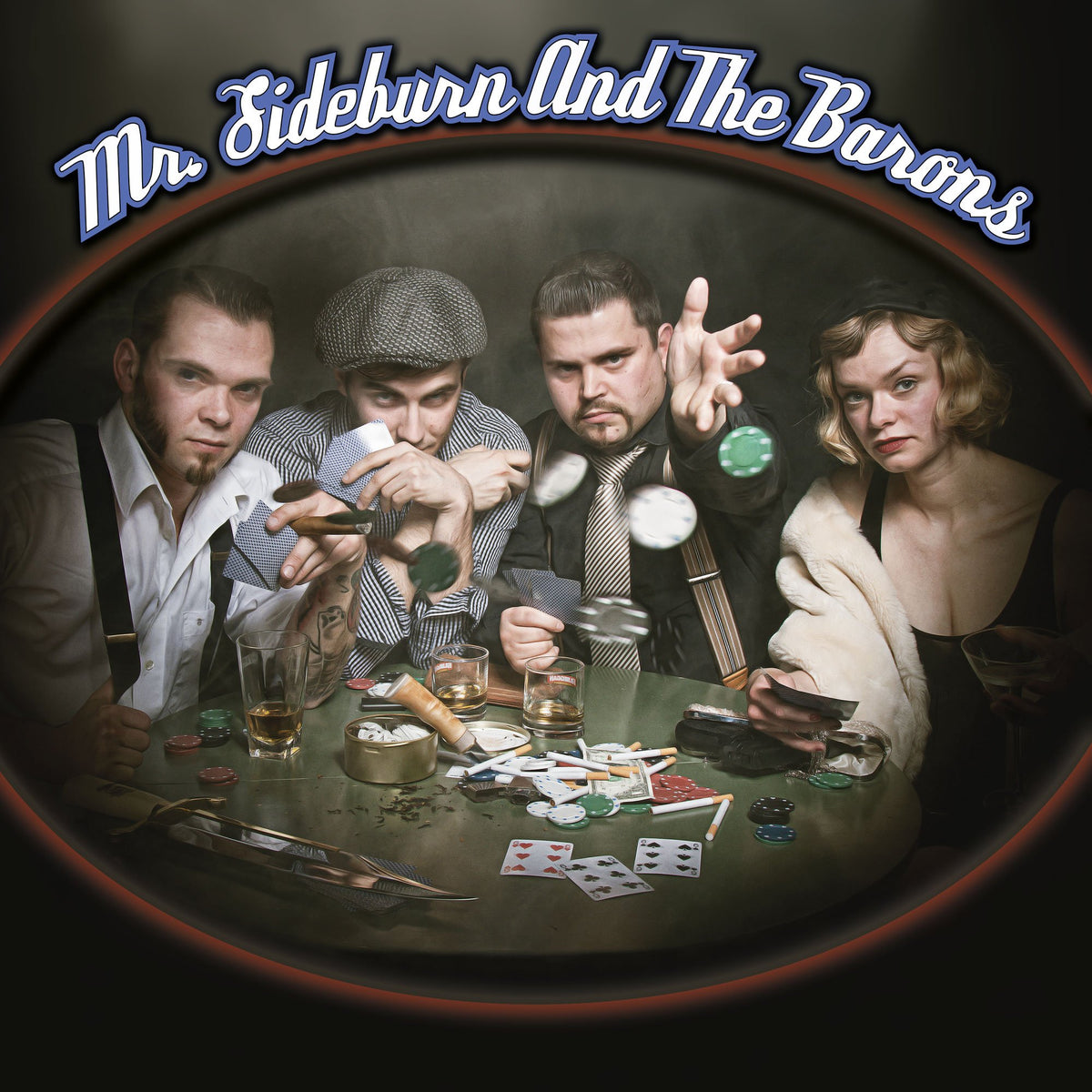 Mr. Sideburn and the Barons / Vibromatics – Split-EP (10″ Vinyl)