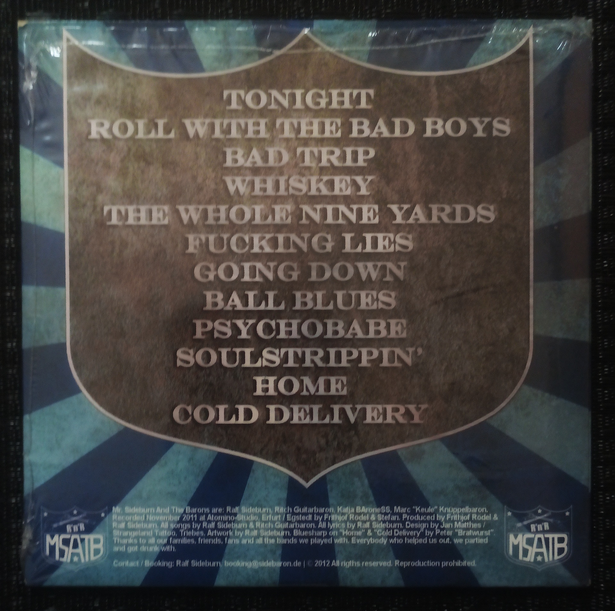 Mr. Sideburn and the Barons – Highballing the Jack – CD + MP3