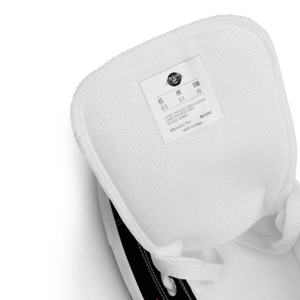 SIDEBüRNS Too Loud! high top canvas shoes - Image 13