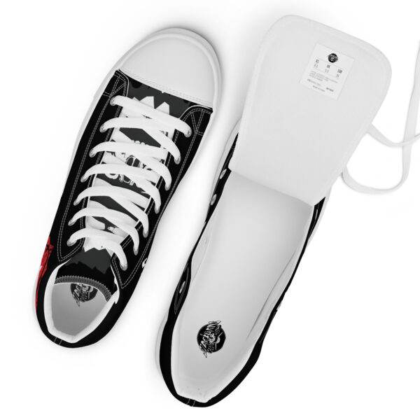 SIDEBüRNS Too Loud! high top canvas shoes - Image 12