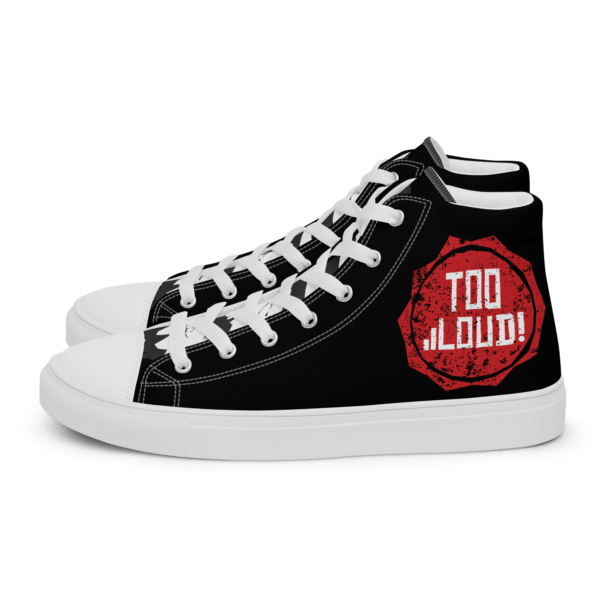 SIDEBüRNS Too Loud! high top canvas shoes - Image 4
