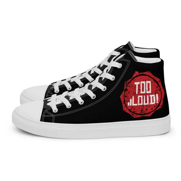SIDEBüRNS Too Loud! high top canvas shoes - Image 14