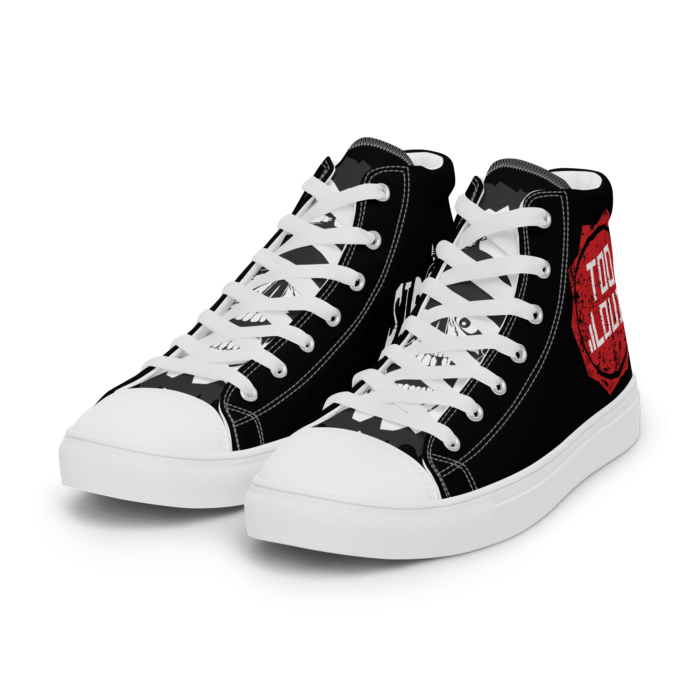 SIDEBüRNS Too Loud! high top canvas shoes